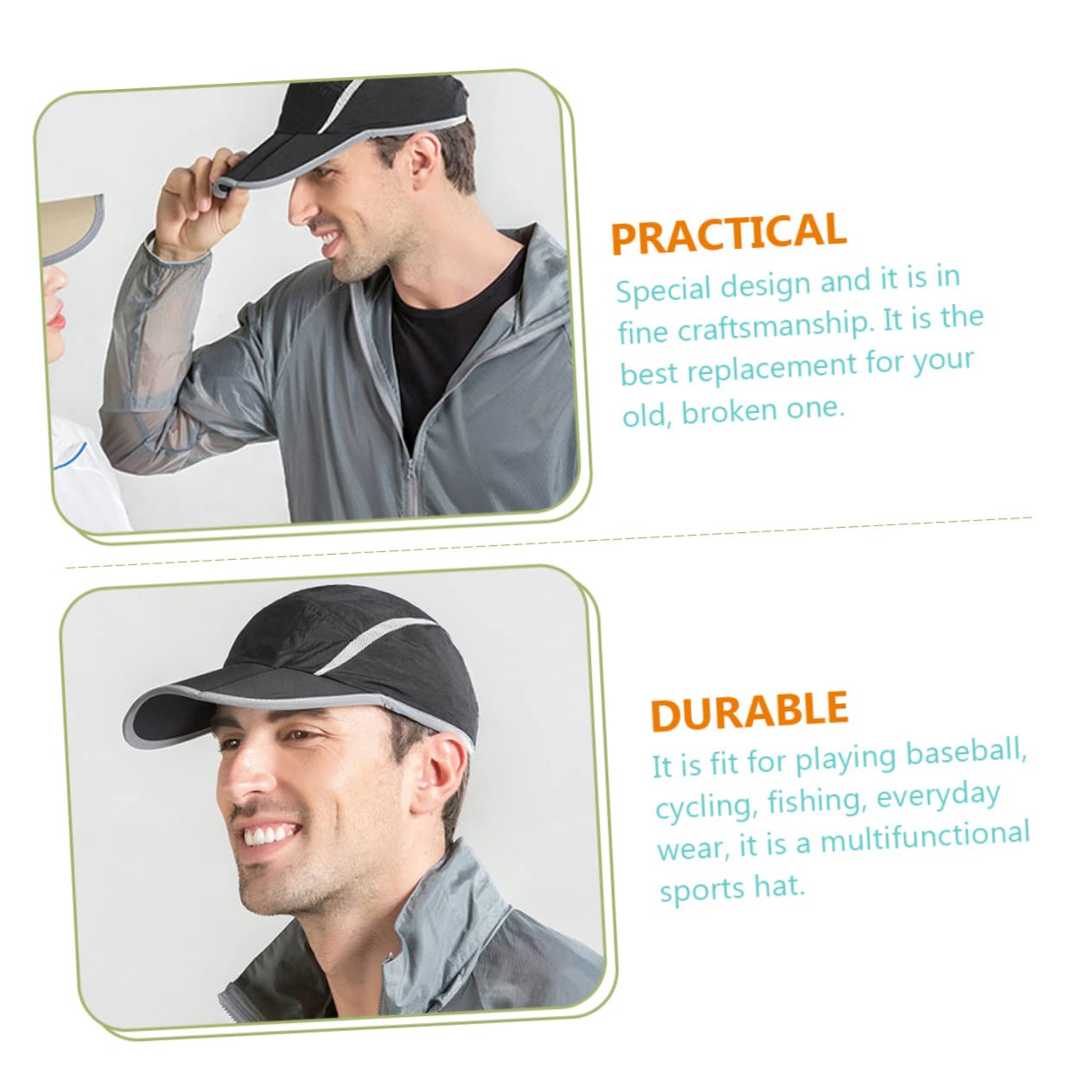 Cappello Sportivo Unisex Traspirante Cappellino Running per Esterni per attività Sportive e Running Notturno