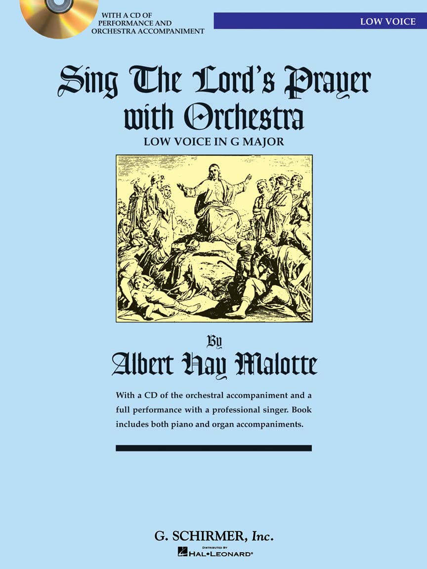 Sing the Lord's Prayer with Orchestra for Low Voice (Book with CD)