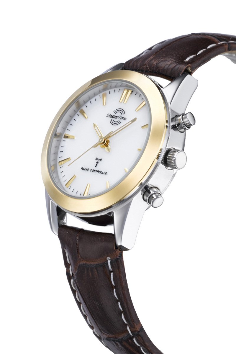 Master Time Damen-Armbanduhr Analog Quarz mit Lederarmband MTLS-103
