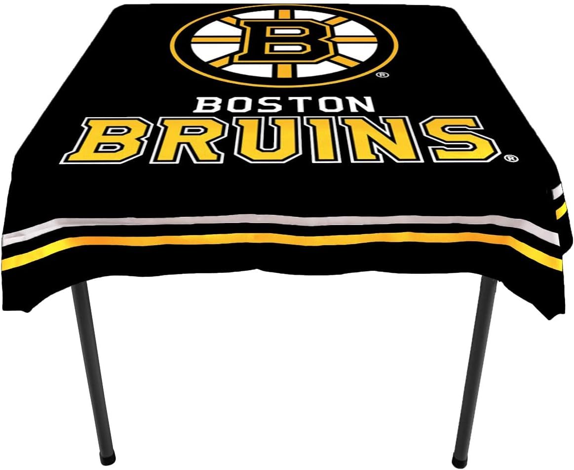 WinCraft Boston Bruins Logo Tablecloth and Square Table Cover Overlay