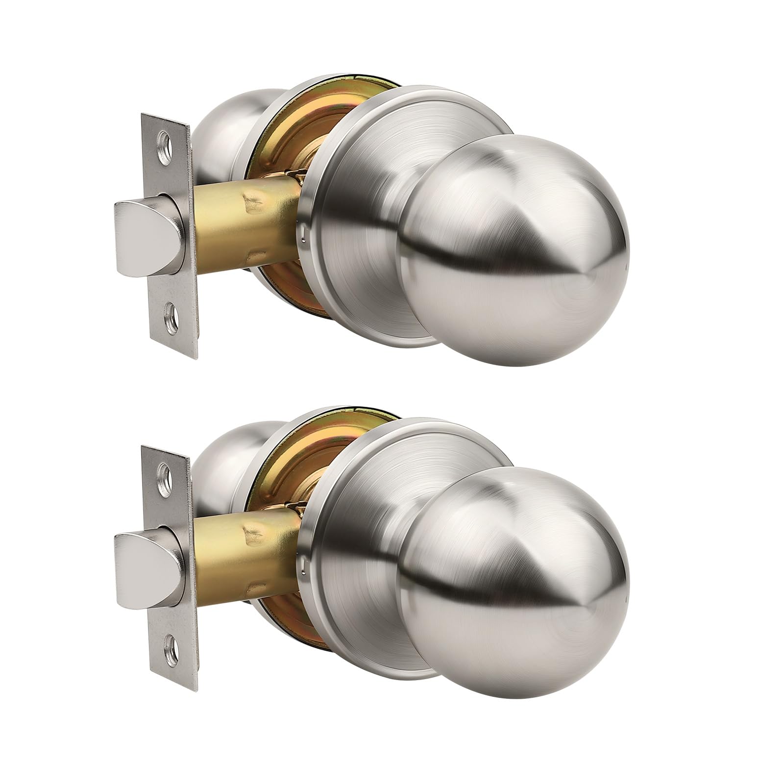 Privacy Door Knobs - 2 Pack Satin Nickel -31 Privacy Door Knobs - 2 Pack Satin Nickel -31