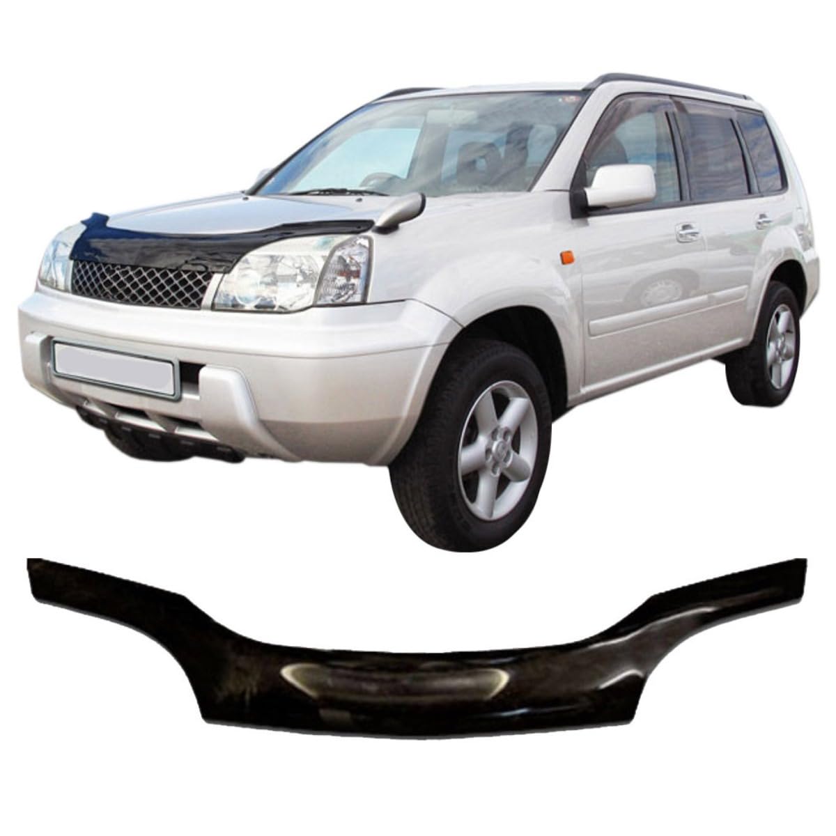 SCOUTT | HOOD DEFLECTOR BONNET GUARD COMPATIBLE WITH X-TRAIL T30 2000-2006