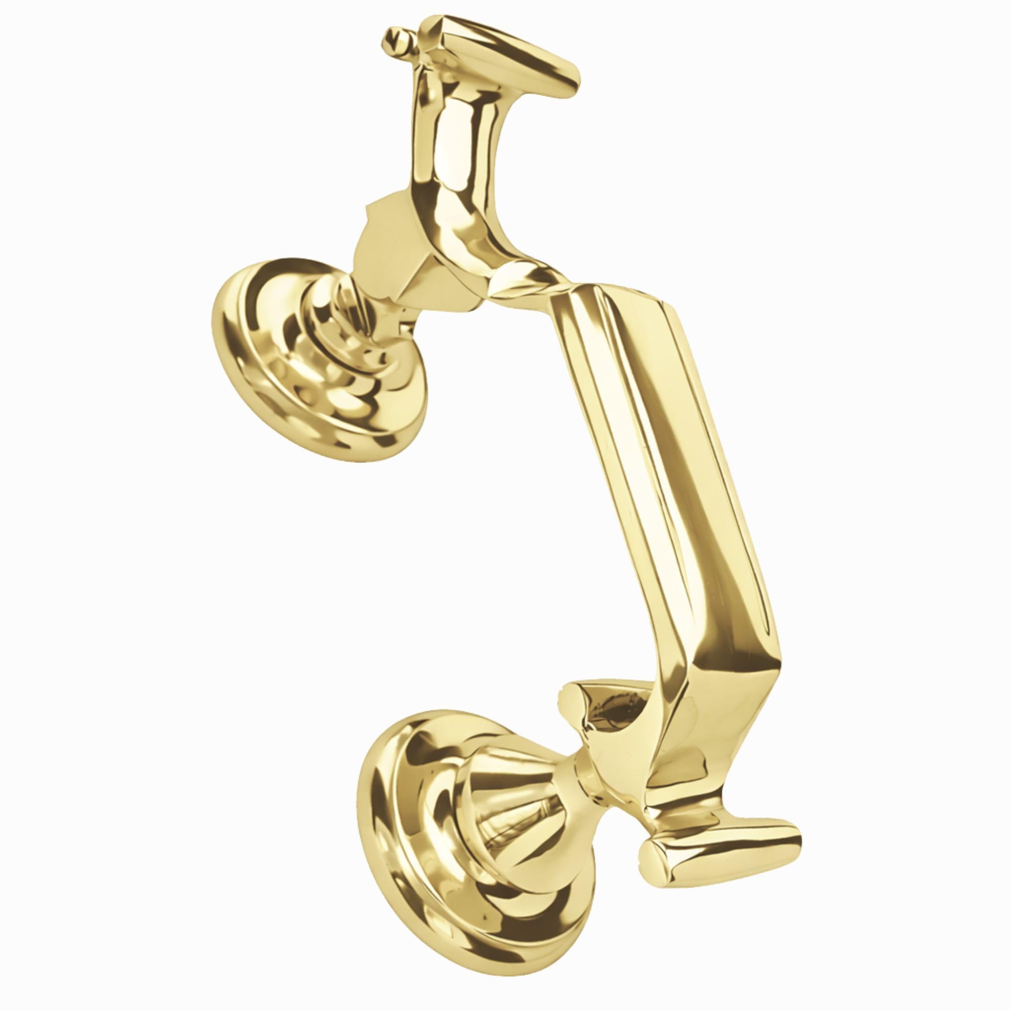 UAP Large Traditional Doctor Door Knocker, Screw fix, 190mm Tall (PVD Gold)