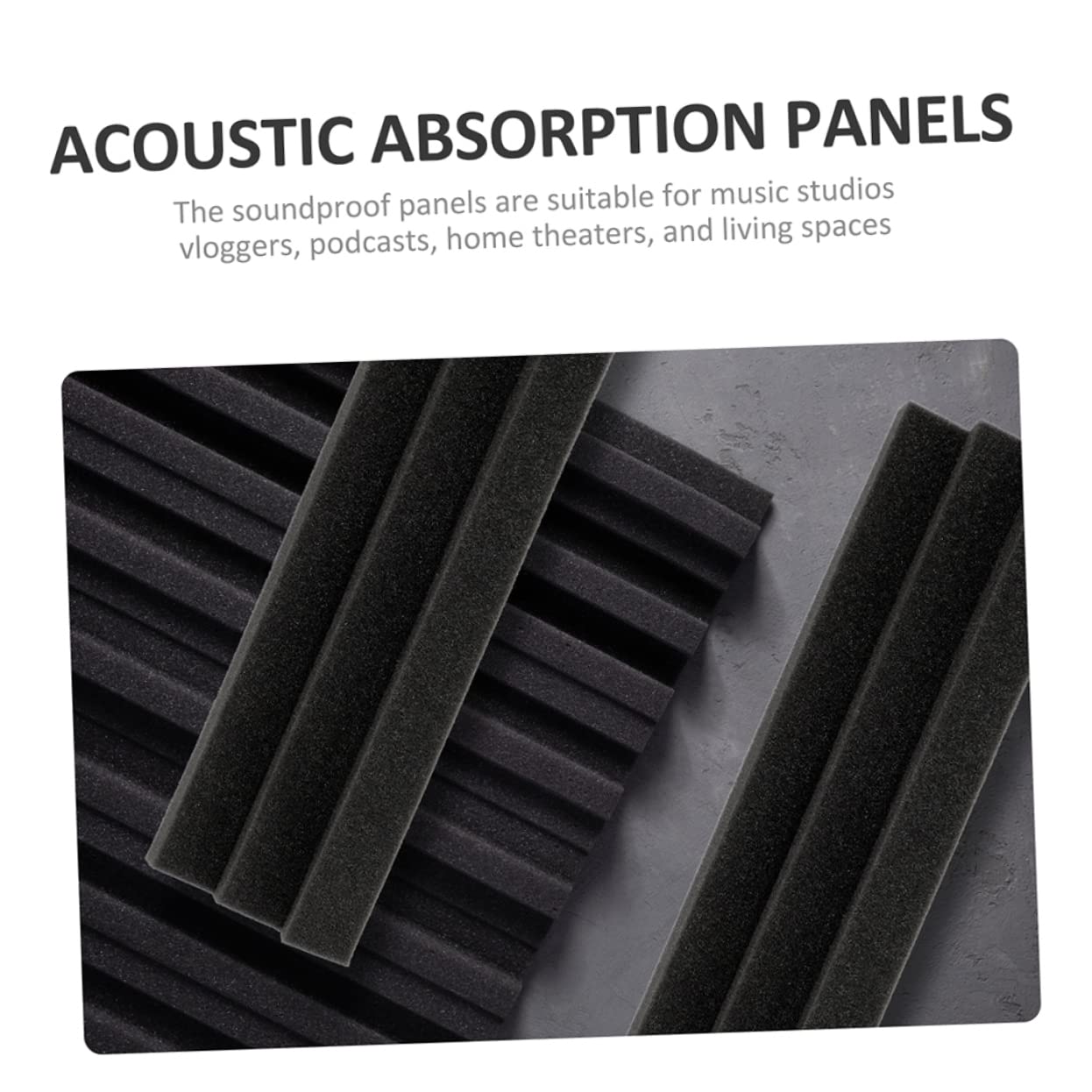 TOGEVAL 6pcs Low Frequency Sound-absorbing Cotton Antiflaming Bass Traps Sound Absorbing Supplies Acoustic Wall Tiles Sound Insulation Material Gym Acoustic Panel Sound Absorbing Material - Image 2