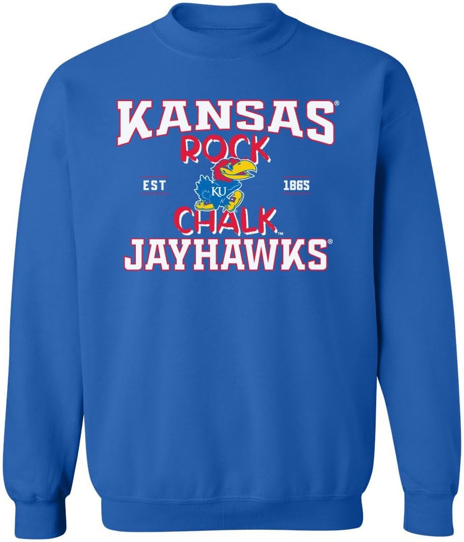 CornBorn Kansas Jayhawks Sweatshirt - KU Crewneck Fleece - Choose Your Design