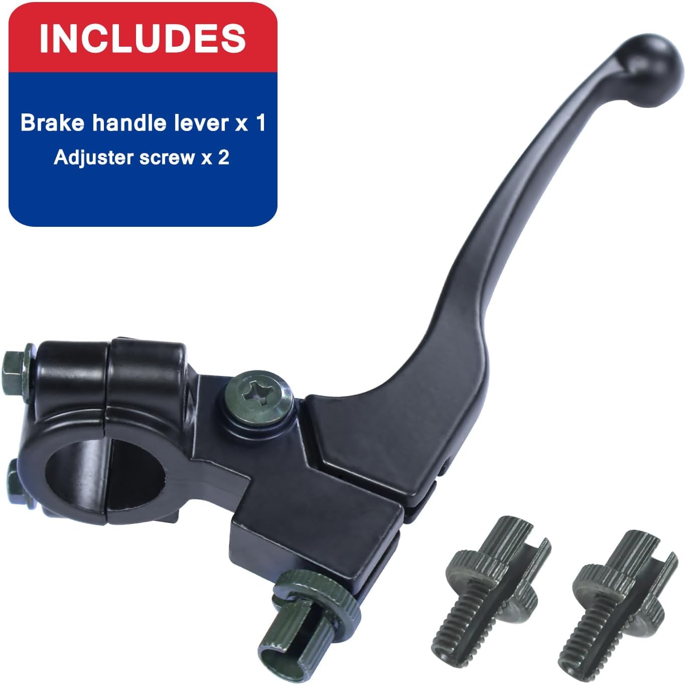 7/8" Left Brake Clutch Handle Lever Perch for SSR110 KX65 YZ80 CRF50 XR50 DR125 KLX110 Coolster Apollo RFZ125 Tao Tao DB17 Chinese Pit Dirt Bike Coleman CT100U CT200U Mini Black