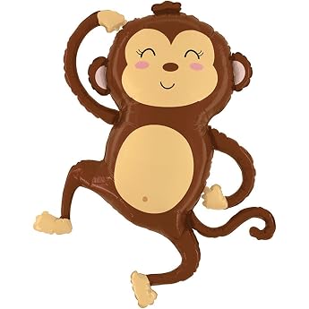 Catelves Balloons Monkey Decoration Monkey Foil Balloon Birthday