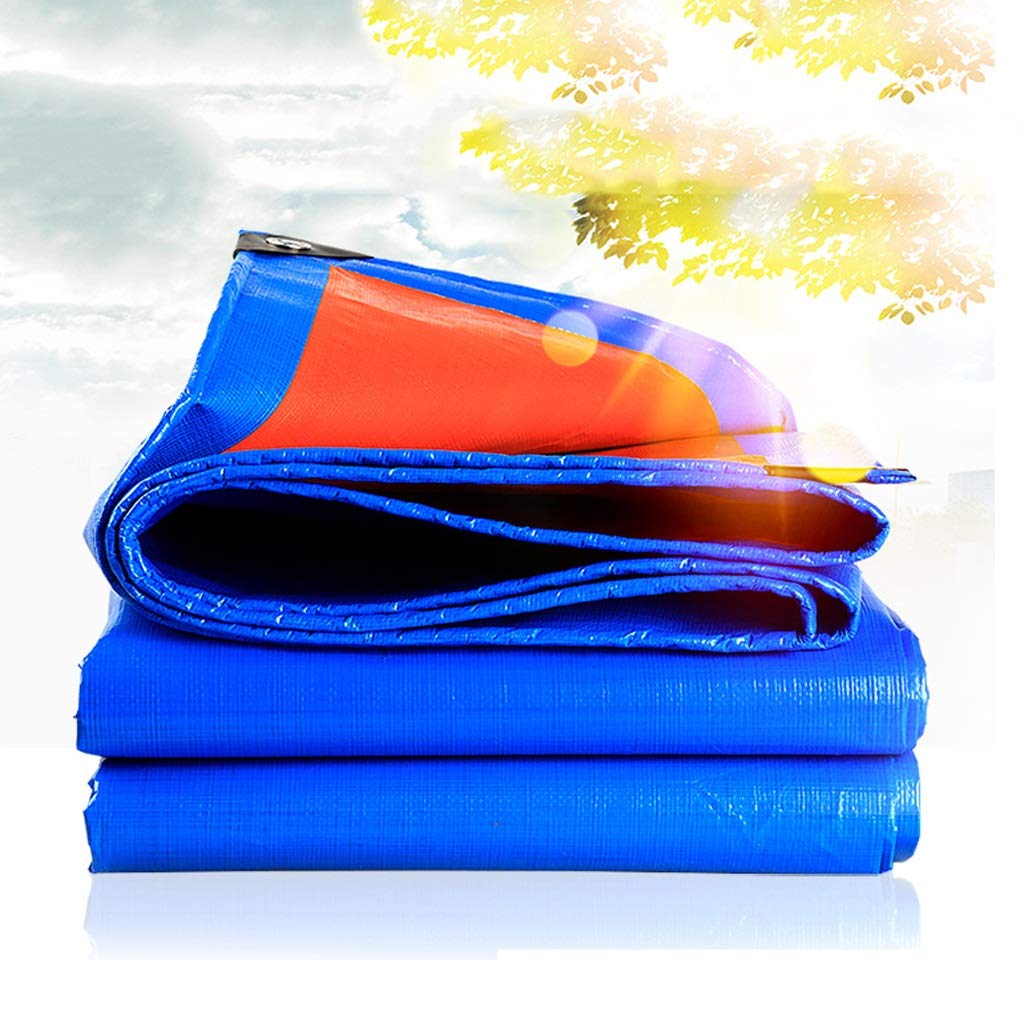 Outdoor wasserdichte Plane Anti-Taifun regendichtes Oxford-Tuch - Mehrzweckplane - Blaue ultraleichte Sonnenschutzplane - Dicke 0,35 mm, 180 g / m2 (10 Größen)