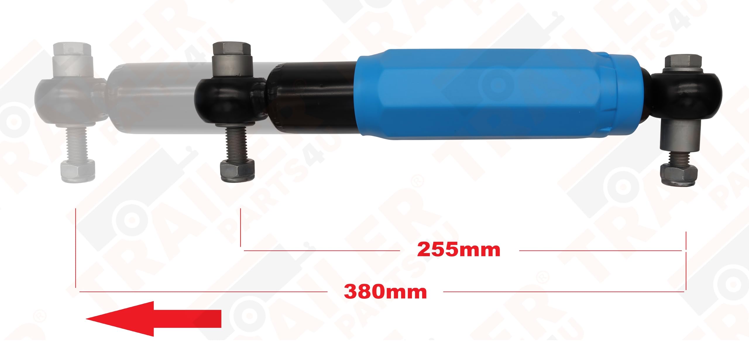 Radstoßdämpfer blau 1350 2700 kg Anhänger Achse Achsstoßdämpfer passend für Alko Octagon Plus (2x)