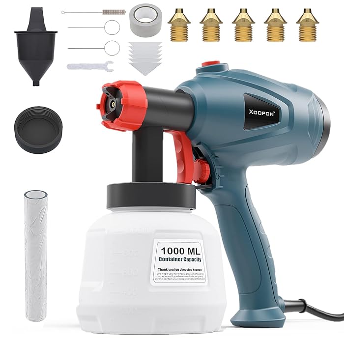 Buy Paint Sprayer, HVLP Spray Gun with 3 Spray Patterns, 5 Copper