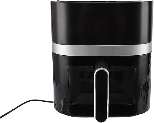 Miniatura 6 de Pwshymi Freidora sin aceite, cocina eléctrica eficiente de gran capacidad para pollo a las papas fritas con ventana visual para la cocina del hogar,