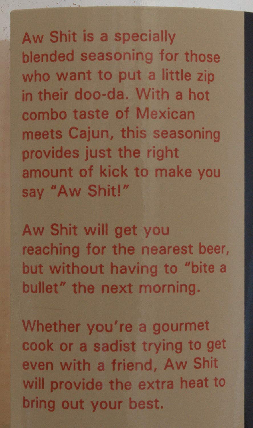 Shit Load Aw Shit Hot n' Spicy Seasonings from Big Cock Ranch Pack of 3