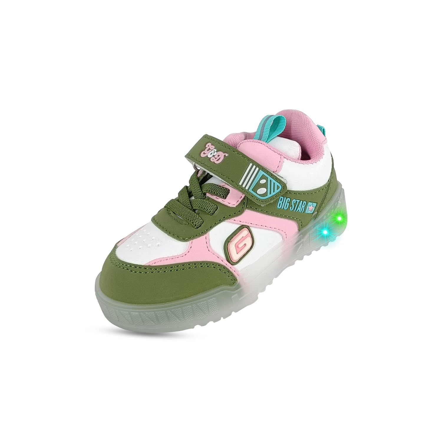 G&D GUYS & DOLLS Tp-Lite-01 Led Light Shoes for Boys and Girls Perfect for Boys and Girls Olive (B0CRKLZZK8) Amazon Price History, Amazon Price Tracker