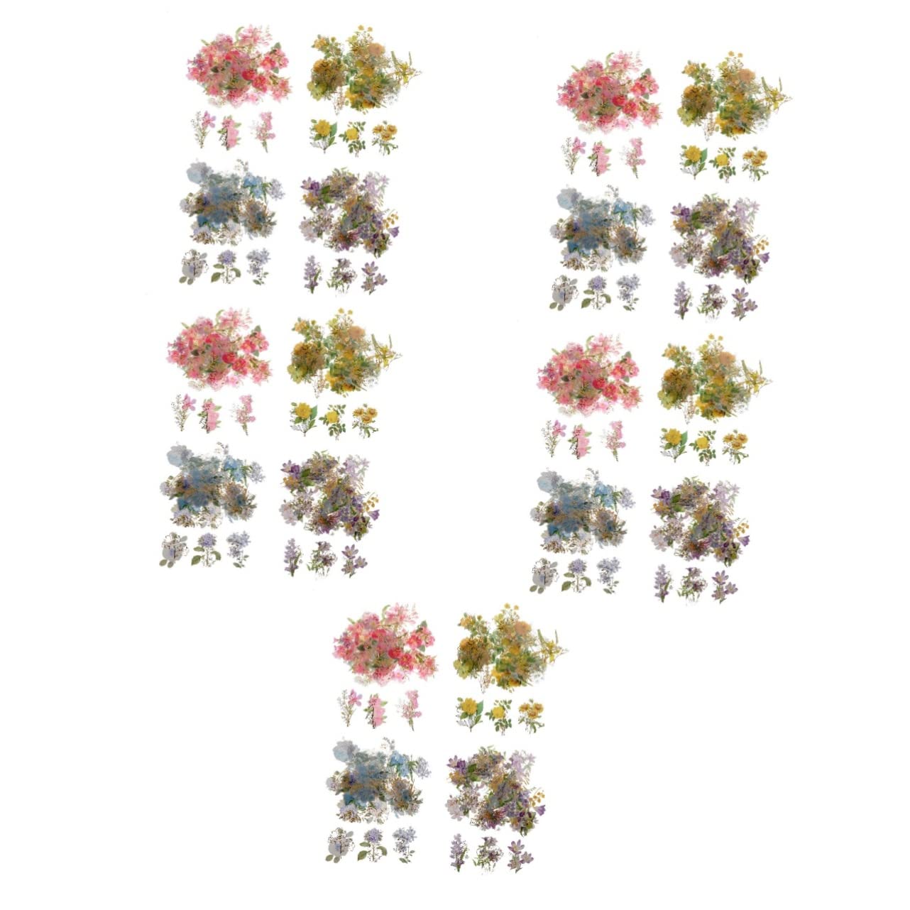 EXCEART 800 Piezas Pegatinas Suministros DIY Scrapbooking Calcomanías Pegatinas Etiqueta Decorativa Pegatinas De Etiquetado Patrón Floral Etiqueta La Mascota Etiqueta