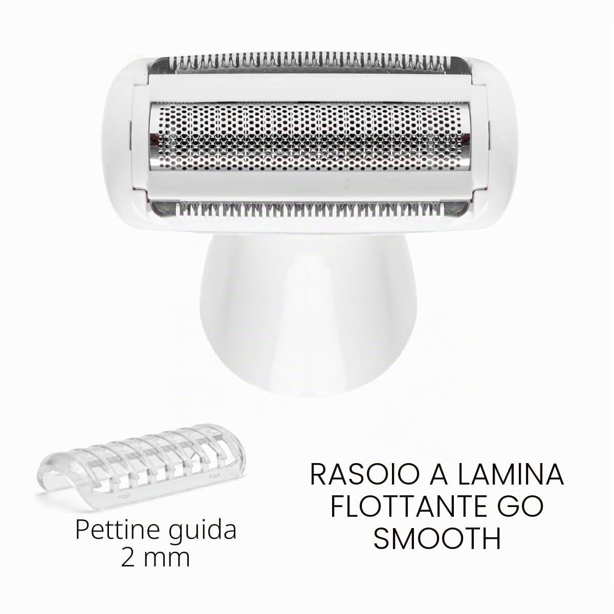 Rio The Beauty Specialist Go Smooth 4-in-1 Lady Shaver & Bikini Trimmer, Rasoio Elettrico Donna Impermeabile IPX7, Testine Intercambiabili, Wet & Dry, USB Type-C, LCD Display – SHTR