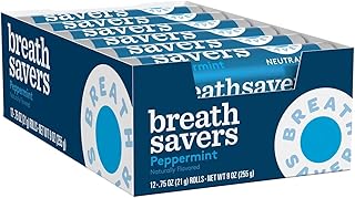 Breathsavers Peppermint Rolled mints, 12 per roll (Pack of 48)