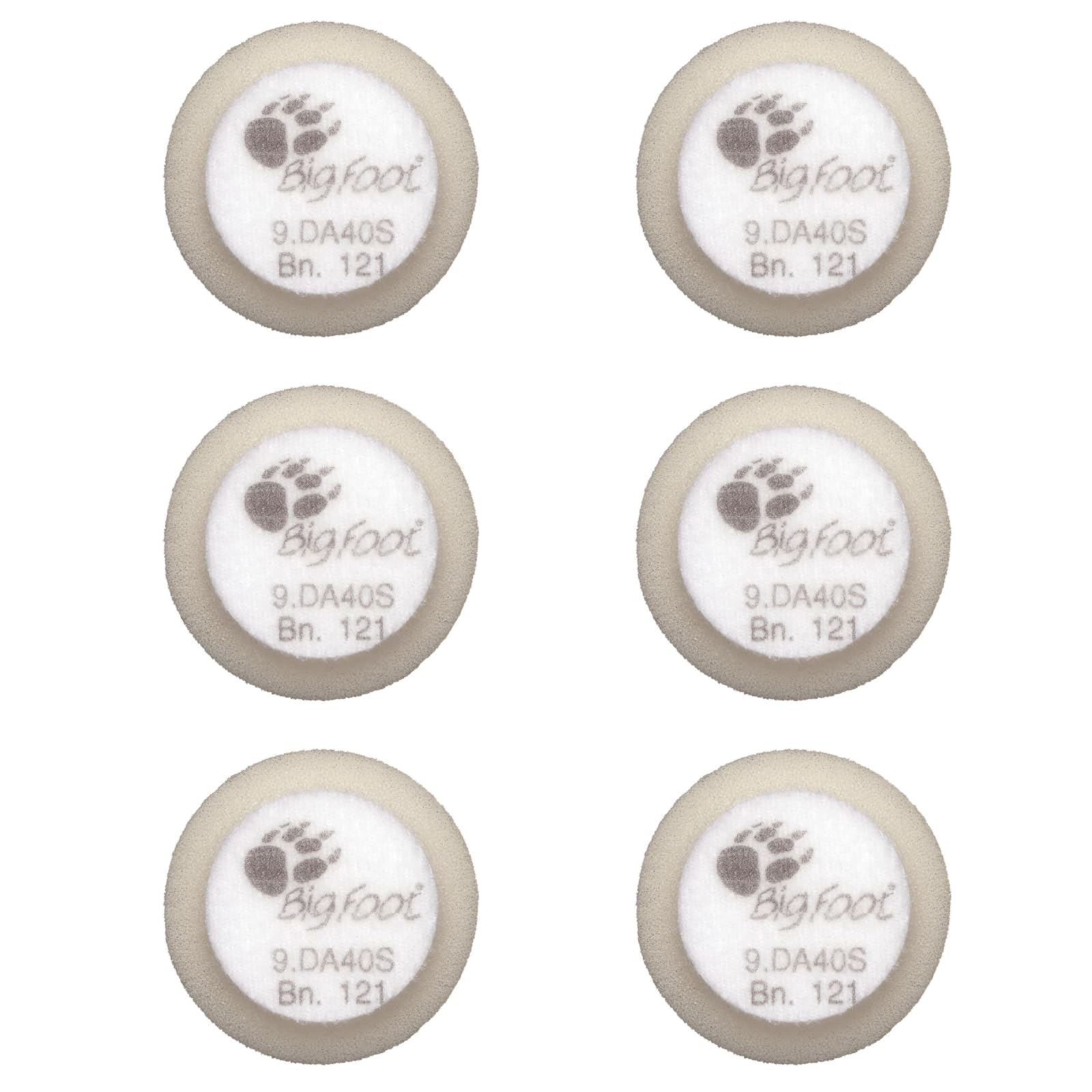 RUPES 40mm Pack of 6 White D-A Ultra-FINE Polishing Foam Pads | Ideal for Extremely Fine Paint Correction &amp; Gloss Enhancement | Improves Finishing Performance | Compatible with 1.5" Backing Plate
