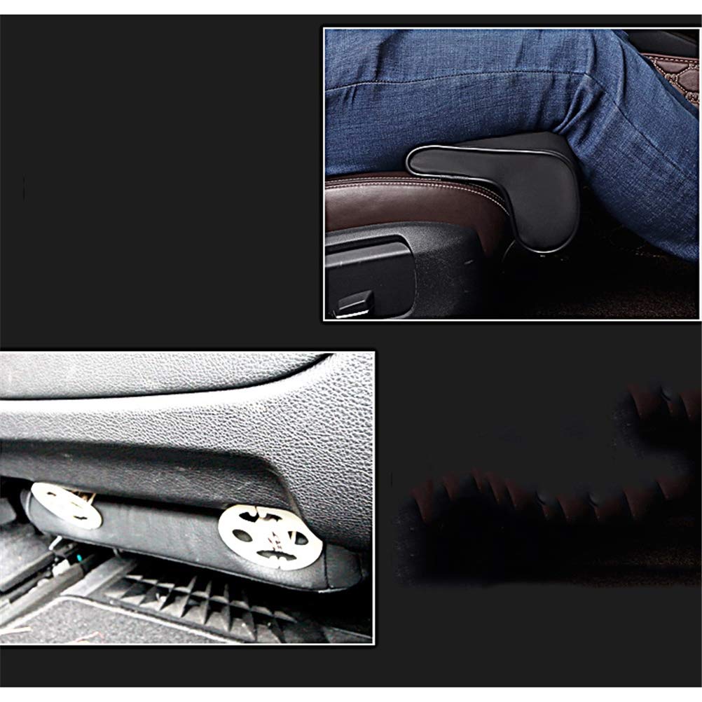 Universal Car Extended Sitzkissen mit Komfort-Beinstützkissen Leder Beinpolster Knieschoner Oberschenkel Unterstützung Innenraum Autozubehör