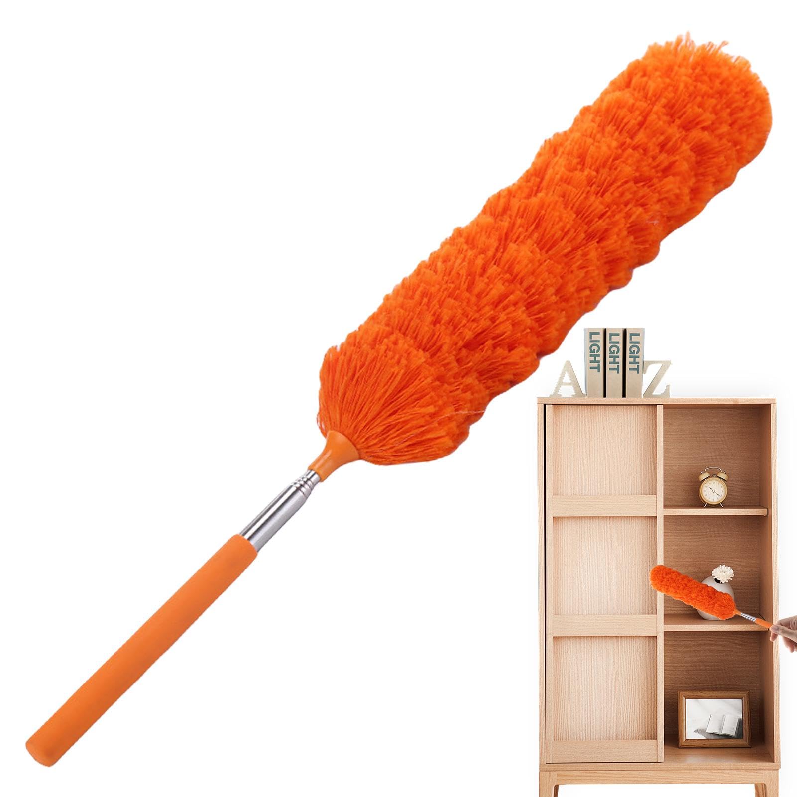Microfiber Telescopic Duster - Feather Duster Cleaning Kit | Reusable Microfiber Cleaning Duster | Flexible Bendable Cleaning Tool | Washable Microfibre Cleaning Tool | Extendable Dusters For Cleanin