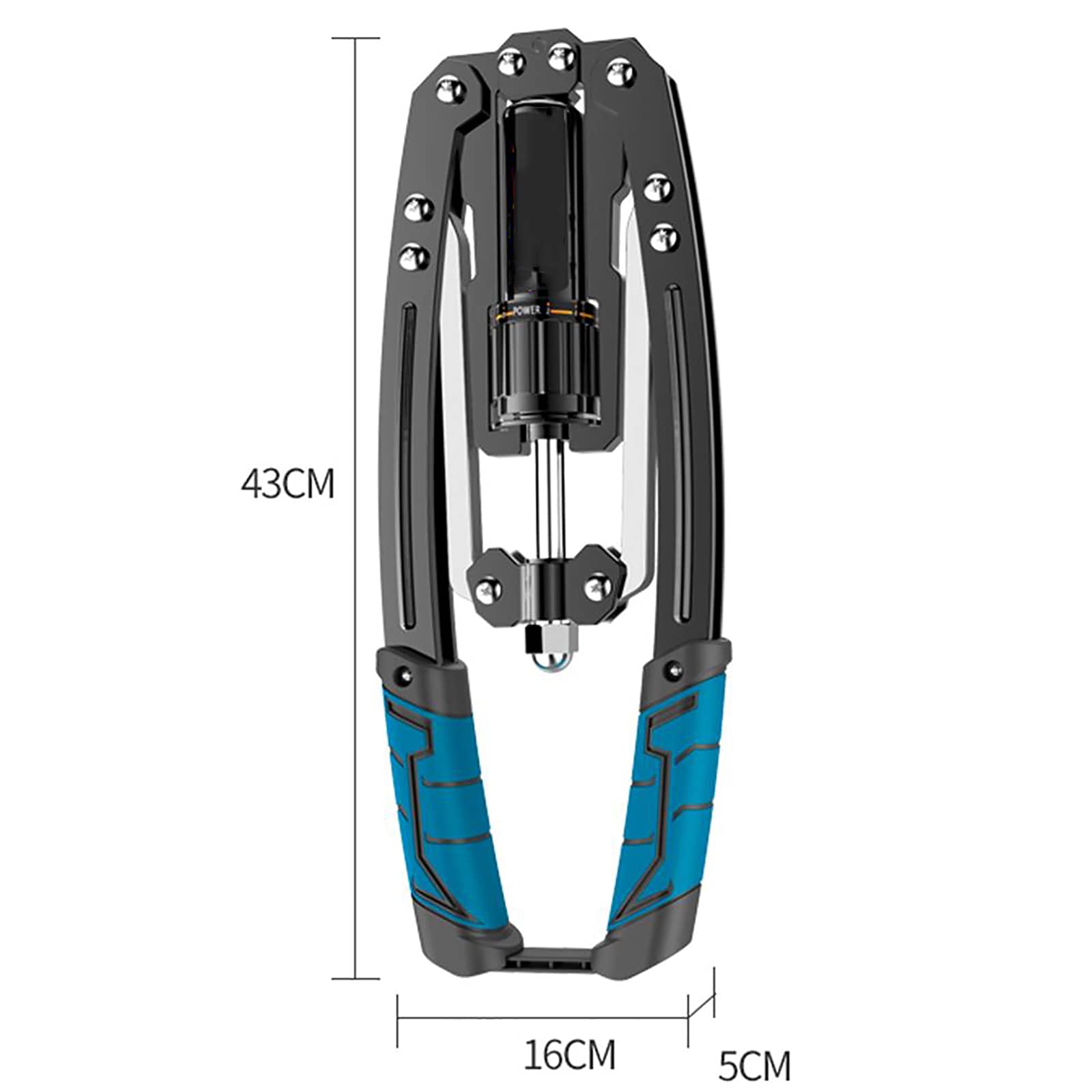 Ejercitador de Brazos, expansor de Pecho para el hogar, Entrenamiento Muscular de Brazos, Potencia hidráulica Ajustable de 22 a 440 LB, para Ejercicios en casa