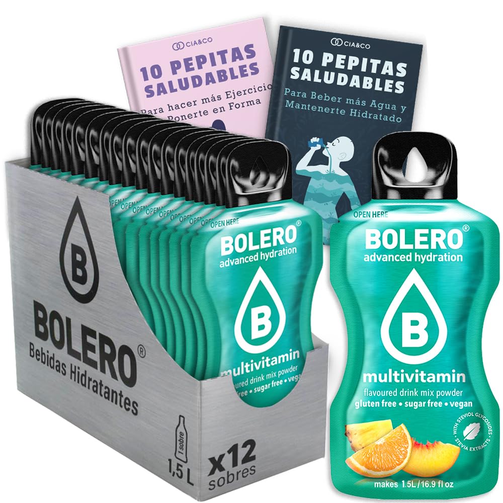 24 x Bebida Bolero COLA Hidratante Sin Azucar (24x9 grs) + 30 Pepitas Saludables para una vida más sana by Cia&Co — view 150