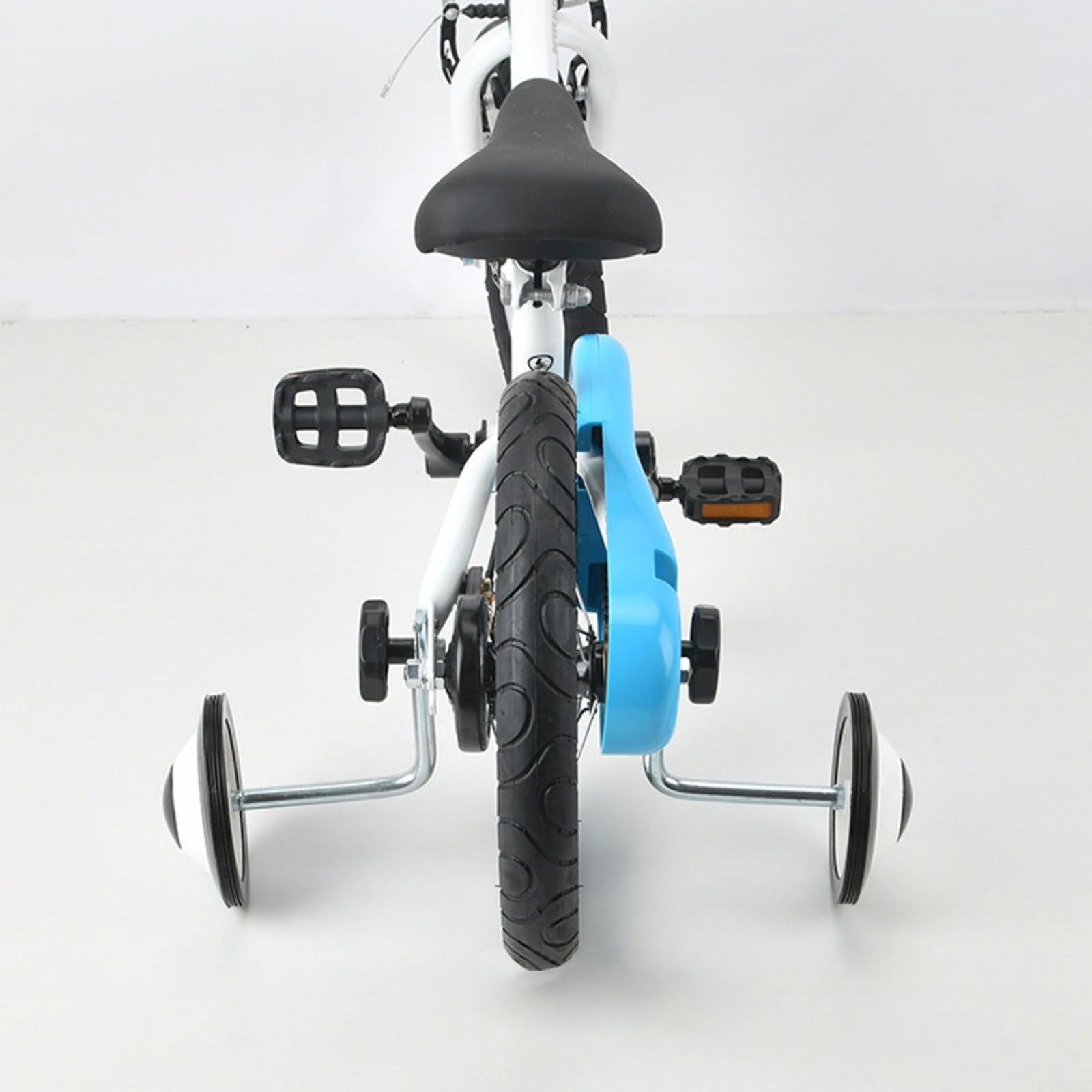 Stabilisateurs de vélo pour enfants de 30,5 cm, 35,6 cm, roues d'entraînement en acier au carbone PU, écrous autobloquants clignotants, roulements silencieux (pour vélo de 14")