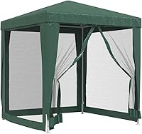 Vista 30 de vidaXL Tienda de campaña resistente a los rayos UV con paredes laterales de malla, revestimiento de HDPE, marco de hierro recubierto de polvo