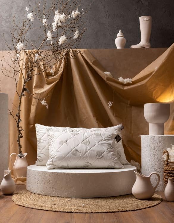 Almohada Lana Natural Ajustable Tamaño Estándar Hipoaergénica miniatura 4