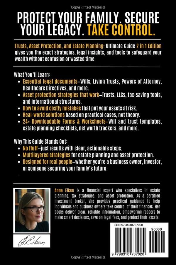 TRUSTS, ASSET PROTECTION, AND ESTATE PLANNING: Ultimate Guide 2 in 1 Edition: How to Protect Your Assets, Secure Your Family’s Future, Save on Taxes-Forms, Tools and Multilayered Strategies That Work - Image 2