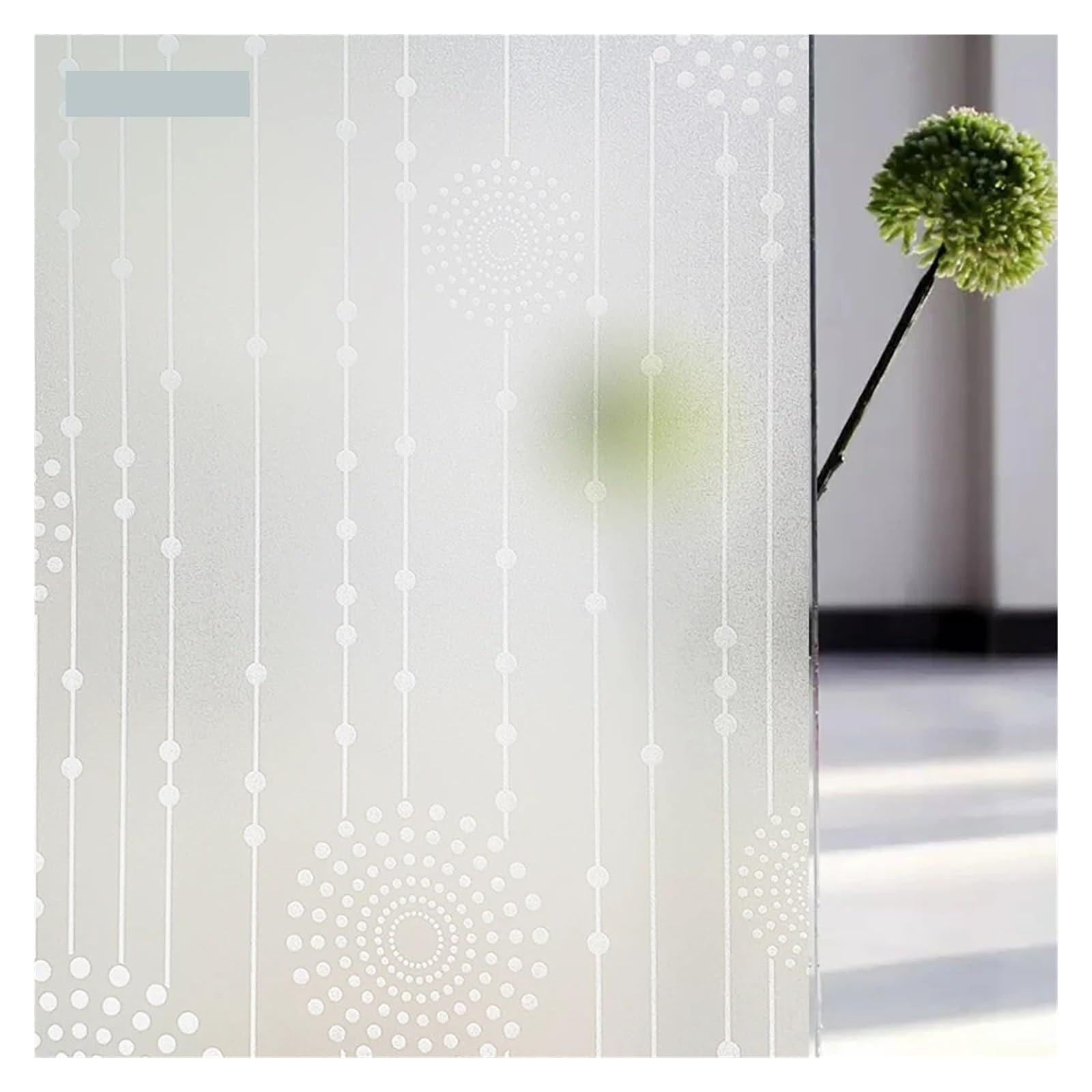 SHALLEZSOU Window films Privacy Window Film Sun Protection Blocking Self-adhesive For Home Frosted Opaque Stained Glass Sticker