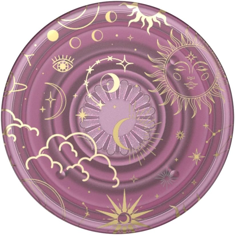 PopSockets Adhesive Phone Grip, Holder, Phone Stand, Celestial - Celestial Mauve