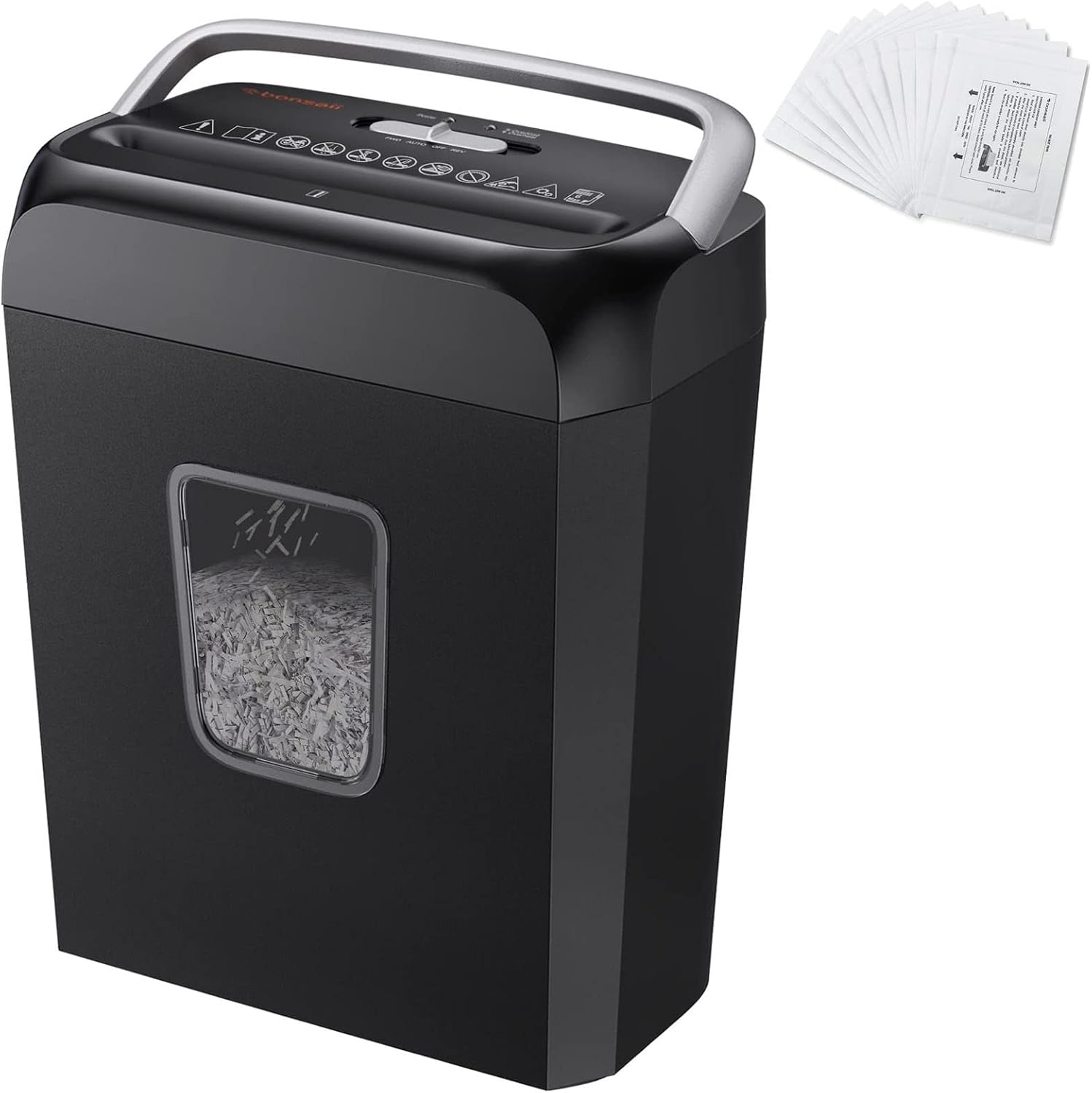 Bonsaii C237-B Shredder and 12-Pack Lubricant Sheets