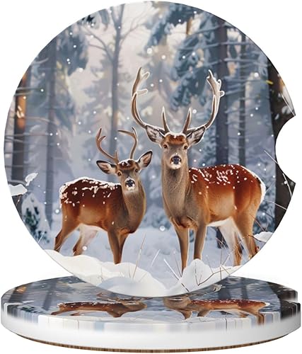 Miniatura 8 de Portavasos para automóvil, 2 unidades, posavasos para automóvil, para verano, para gato, absorbente, para decoración de automóvil, accesorios para