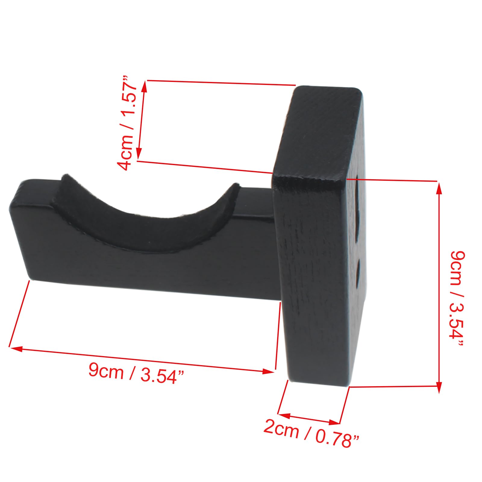 OZXNO 2pcs Baseball Bat Display Case Bracket Black Baseball Bat Hanger Wall Mount Baseball Bat Display Holder