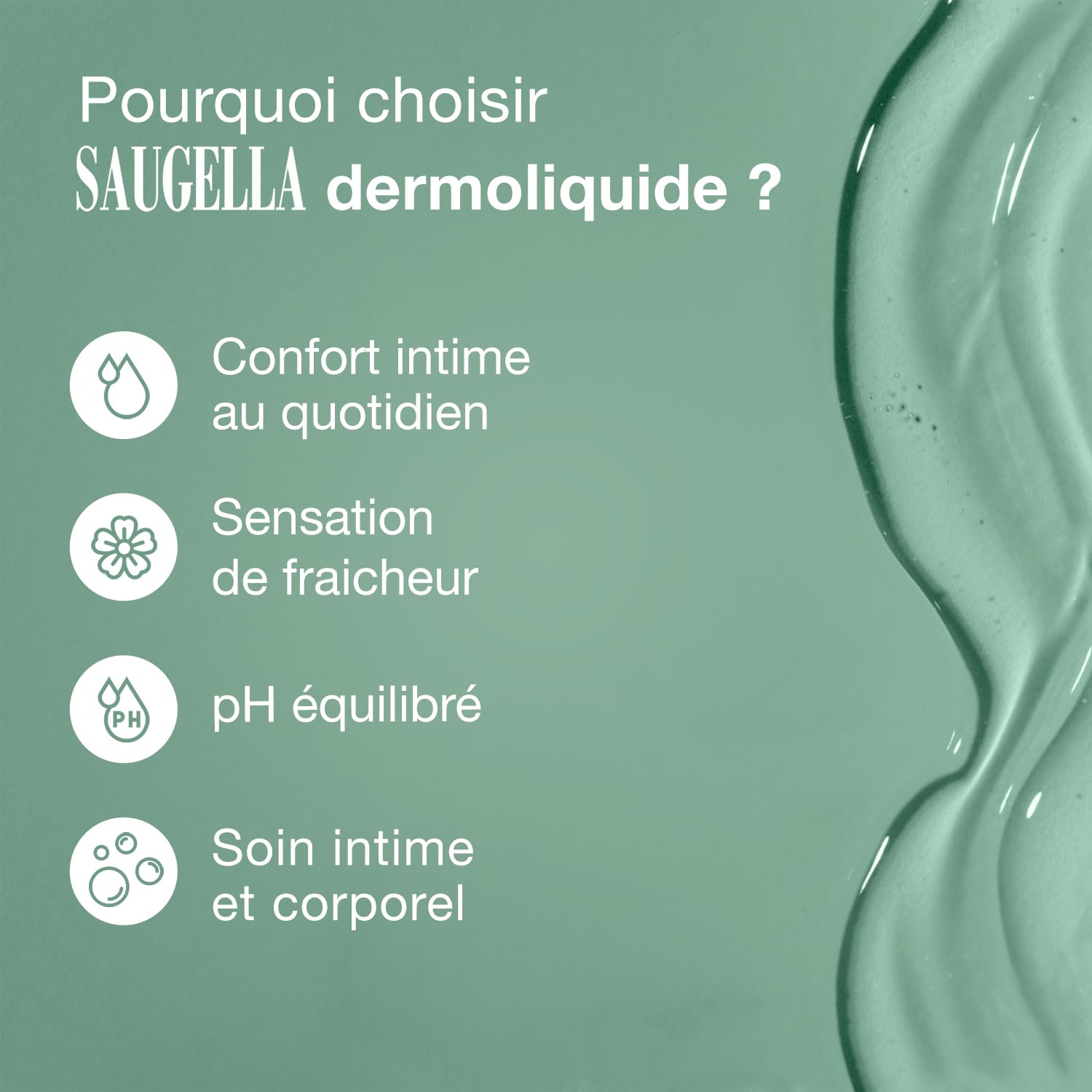 Saugella - Dermoliquid - Pielęgnacja mycia - Codzienna higiena intymna - Dorosłe kobiety - Na bazie ekstraktów z szałwii - 250 ml