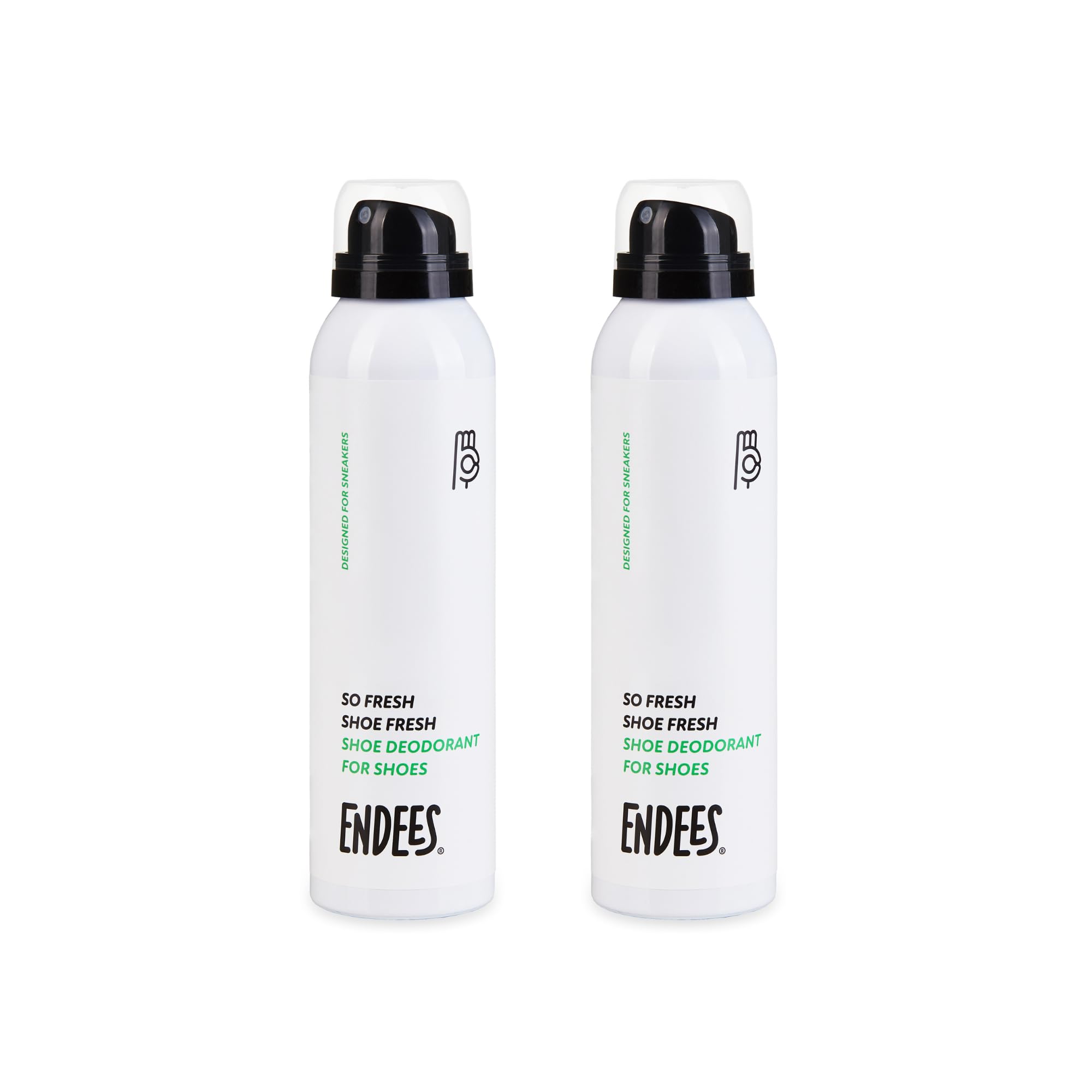 endeesSo Fresh Shoe Deodorant Spray (2x150ml) – BoV Technology for Extended Aerosole Use – Shoe Odour Neutraliser – Grapefruit Scented – Sports & Daily Use – 2 Units Set