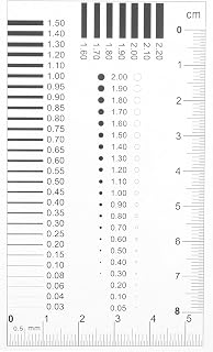 CATIEBYE High-Precision Transparent Crack Width Gauge Ruler - Scratch Spot Defect Measurement Tool for Surfaces