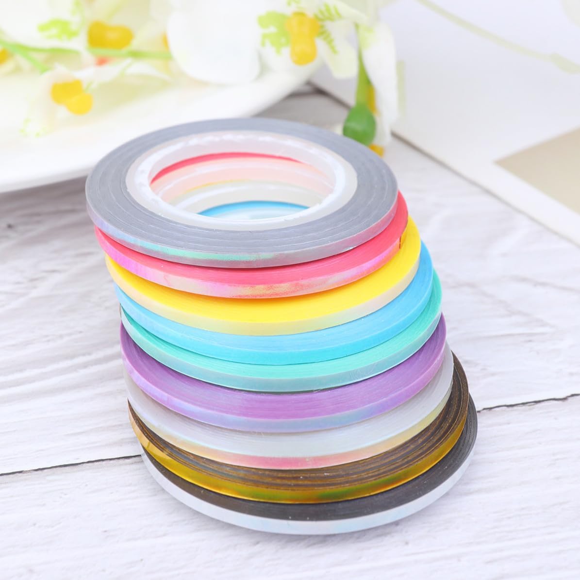 27pcs DIY Nail Art Sticker Tape Strips for Crisp Line Designs