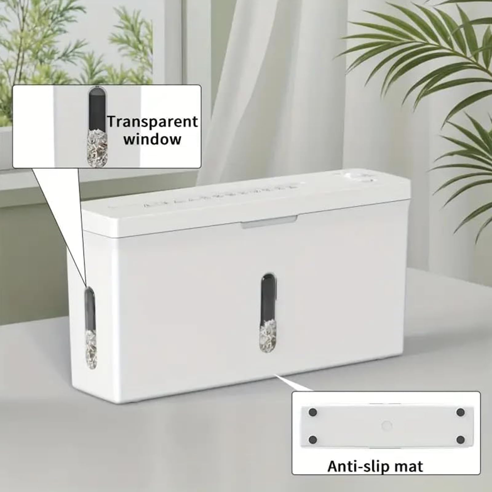 Niszczarka do papieru, przenośna, mikrocięta, poziom bezpieczeństwa P-5, pojemność 2 arkuszy, ciągłe rozdrabnianie 10 minut, 4 l, z systemem zapobiegającym blokowaniu, domowe biuro