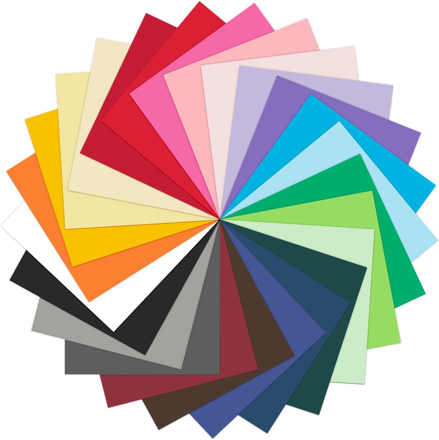 Colored Cardstock 12x12 Card Stock 25 Assorted Colors, Goefun 100 Pack Scrapbook Paper for Christmas, Card Making, and DIY Crafts, 175 GSM