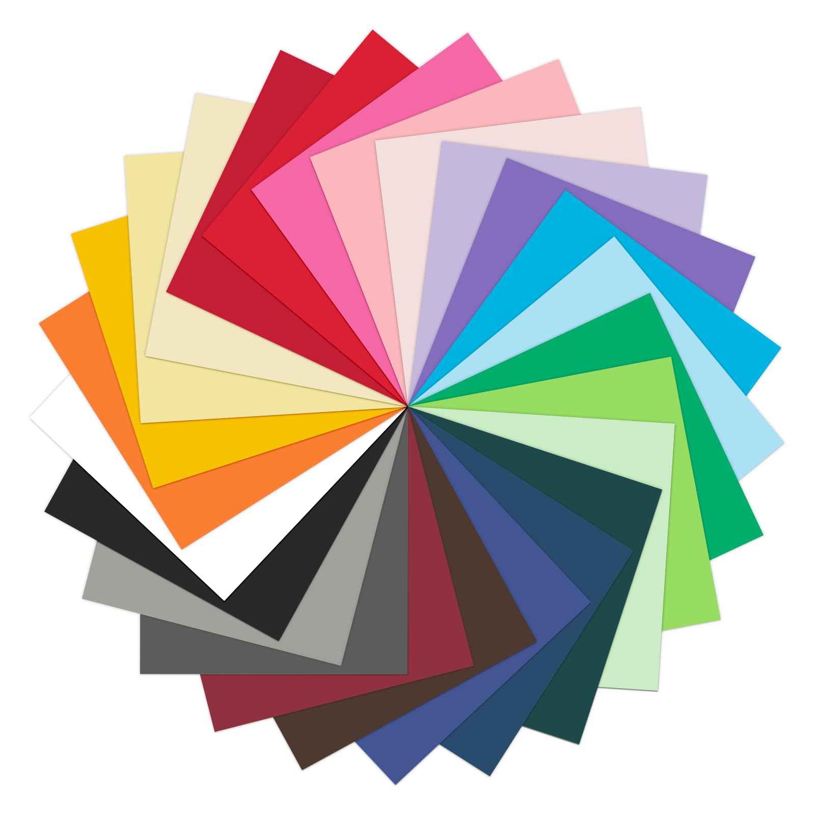 Colored Cardstock 12x12 Card Stock 25 Assorted Colors, Goefun 100 Pack Scrapbook Paper for Christmas, Cricut, Card Making, and DIY Crafts, 175 GSM