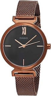Casio Analog Black Dial Women's Watch-LTP-2023VMR-1CDR, Rose Gold