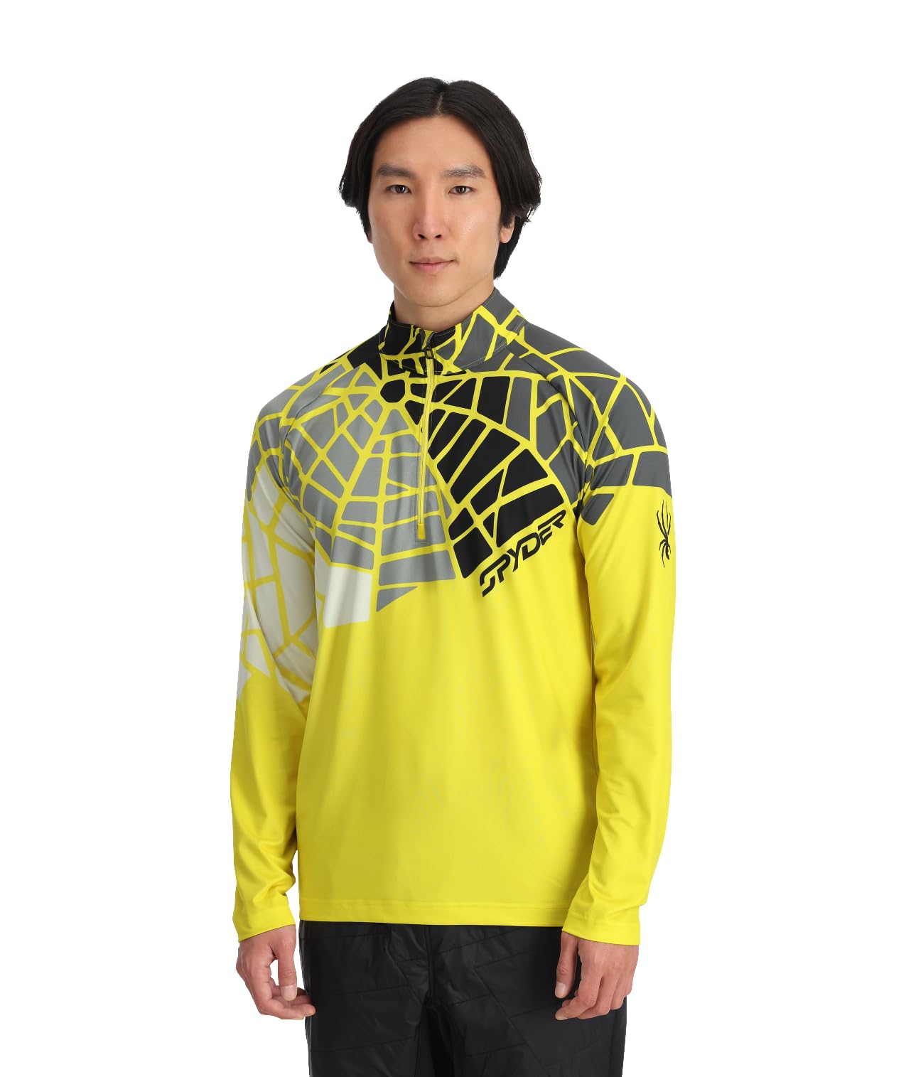 Spyder Vital 1/2 Zip, Men's, Acid Yellow, M