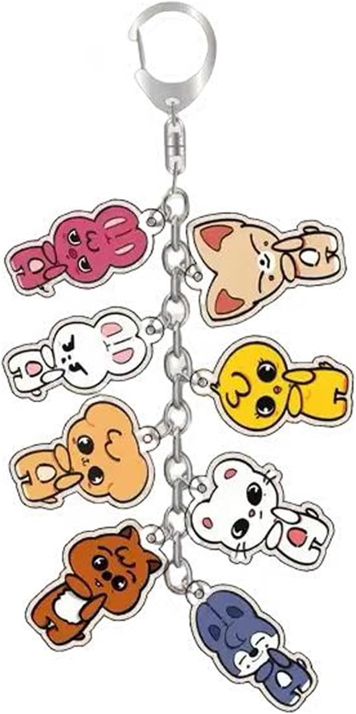 Cute Keychain, Cartoon Stray Keychain Merch Acrylic Keyring Pendant Stay Fans Gifts Bag Charm Backpack Accessory