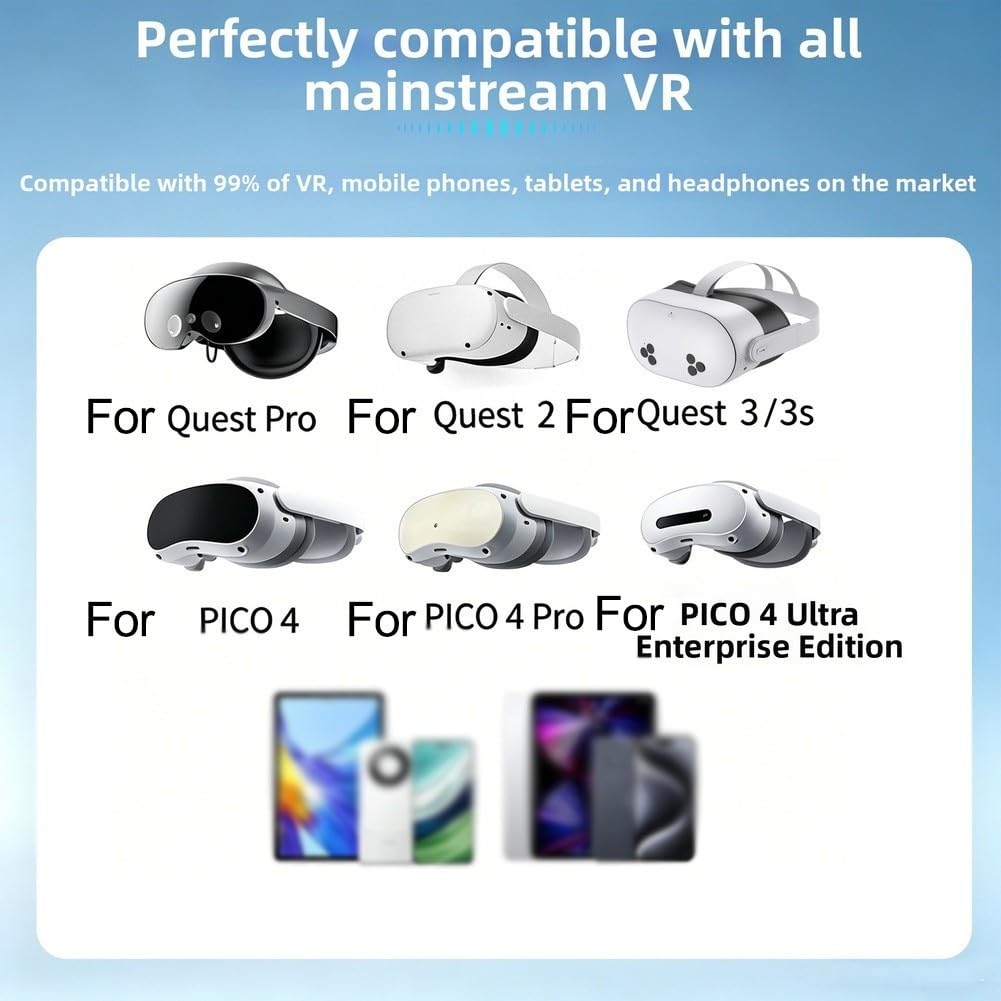 Cargador de cuello ajustable para gafas de realidad virtual, carga rápida PD de 30 W portátil para batería, banco de energía de silicona amigable con la piel para 3S 2 Pro 4