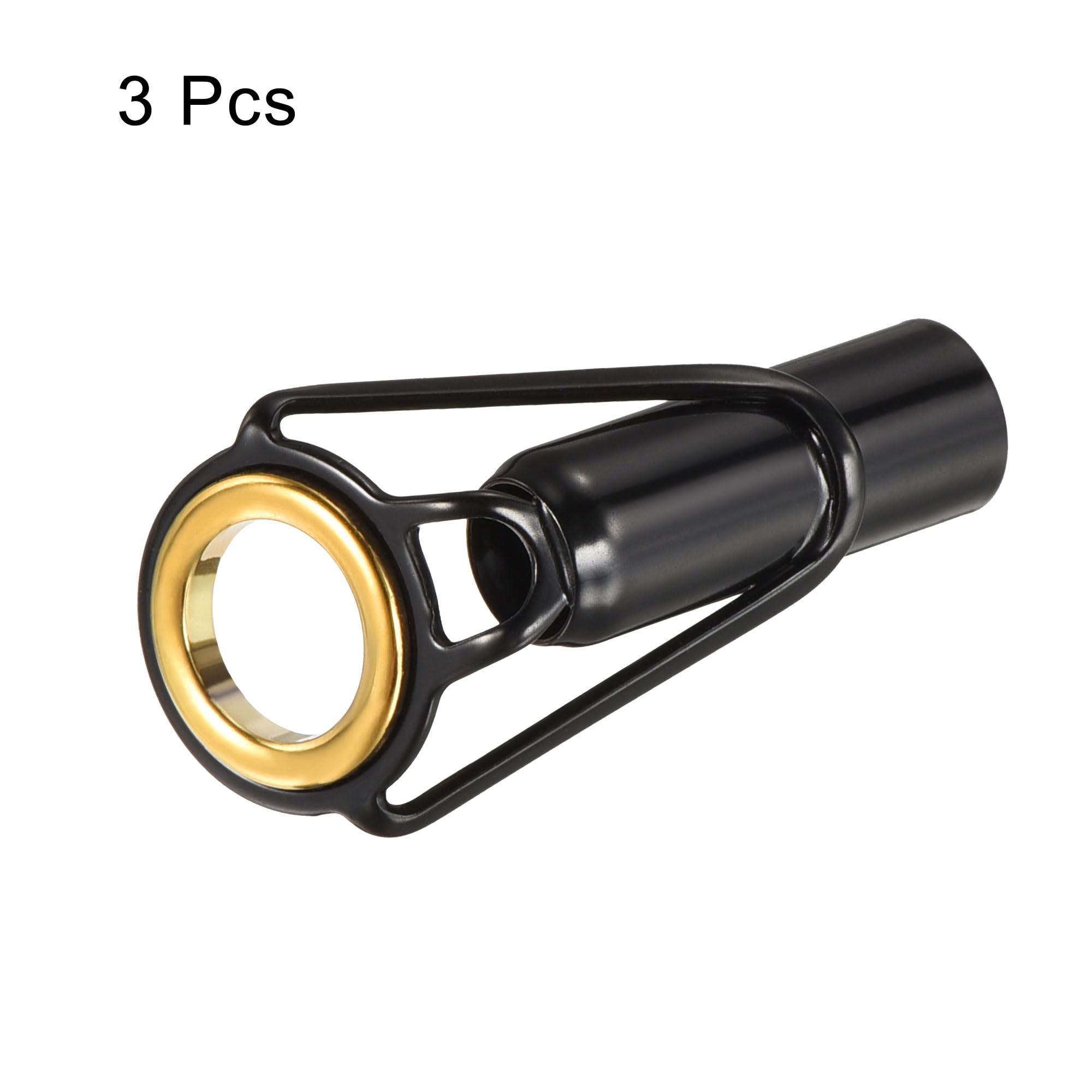PATIKIL 7.5mm Tube Dia Fishing Rod Tips Repair Kit, 3pcs Stainless Steel Ring Guide for Saltwater Freshwater Fishing - Image 3