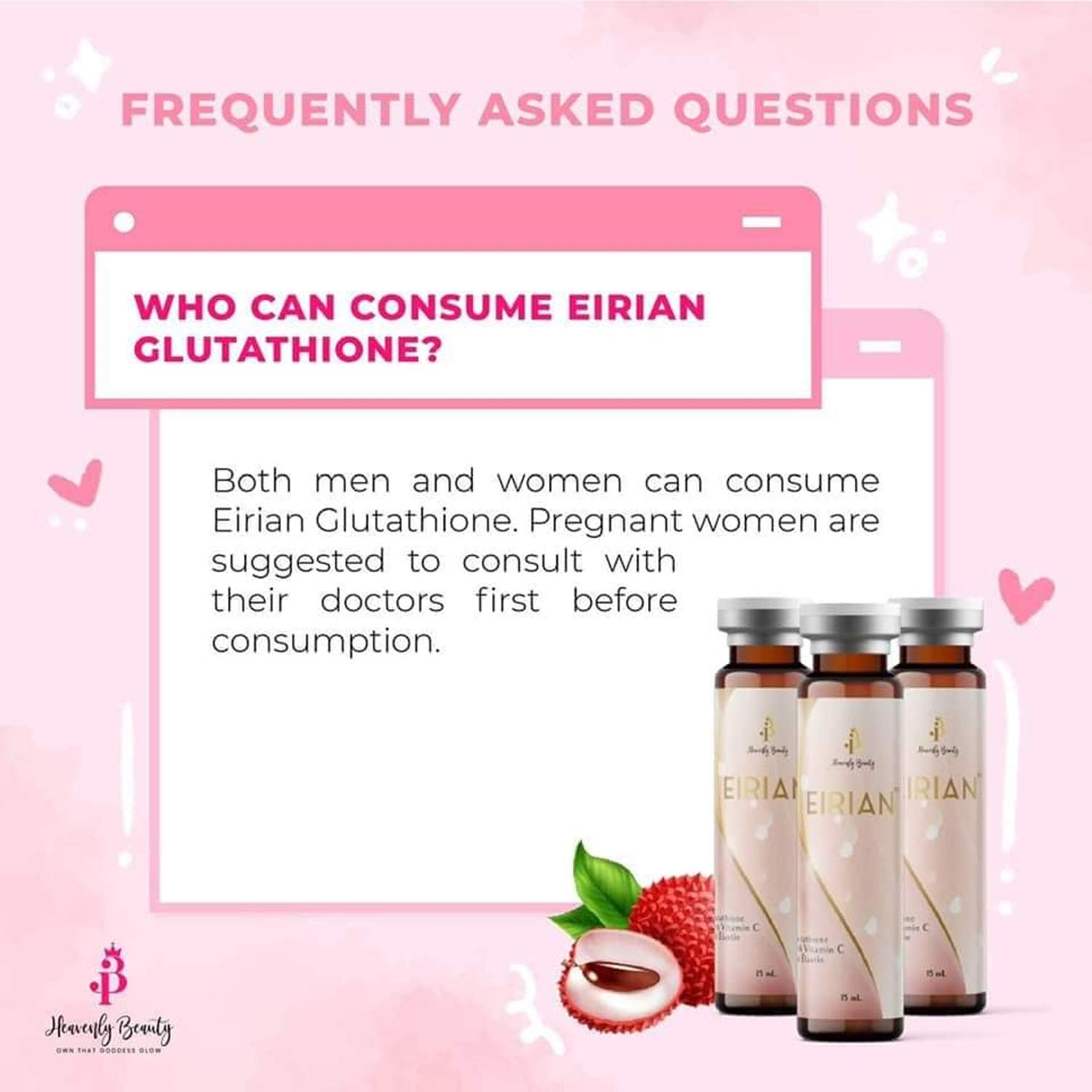 eirian glutathione Eirian Glutathione with Vitamin C and Elastin Lychee Flavored Drink, 7  Vials x 15ml : Buy Online at Best Price in KSA