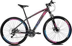 Bicicleta Aro 29 KSW XLT Color 24v Freio Hidraulico Câmbios Shimano Suspensão C/Trava