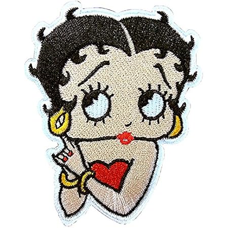 Amazon ワッペン アメリカン ベティちゃん Betty Boop 67 54mm w 016 キャラクター 刺繍 アイロン圧着 手芸 アメリカ雑貨 ワッペン アップリケ 通販
