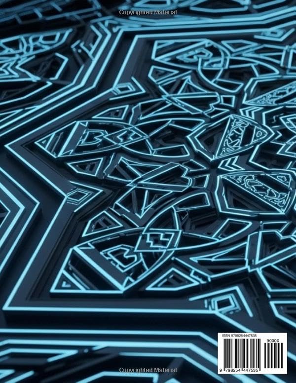 Stress Relief Patterns: Detailed Geometric Adult Coloring Book: 50 Unique Intricate Designs for Relaxation and Anxiety Relief image 3